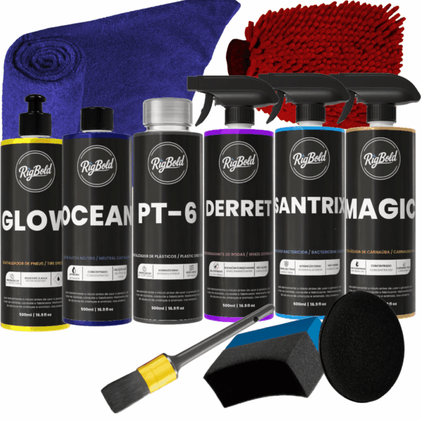 Kit Completo - Limpeza externa, interna e detalhamento do veículo