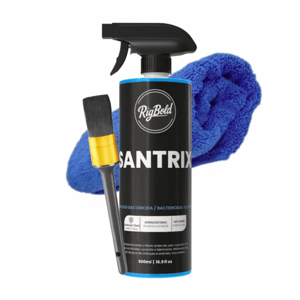Kit Limpeza Leve - SANTRIX + Microfibra + Pincel detalhamento